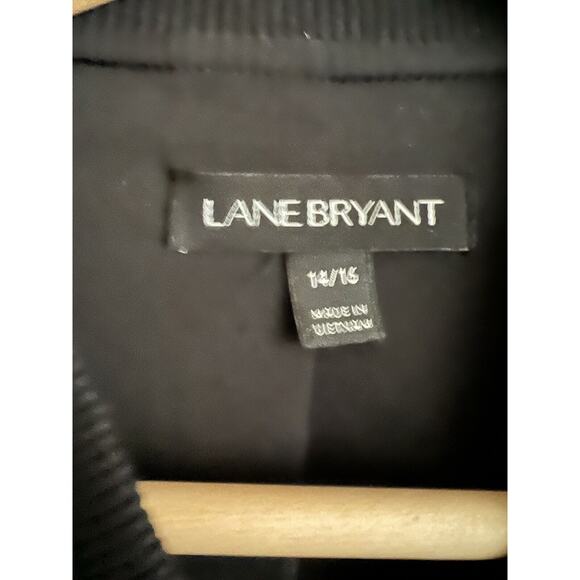 Lane Bryant Womens Bomber Jacket Floral Full Zip Size 14/16 - Picture 4 of 6